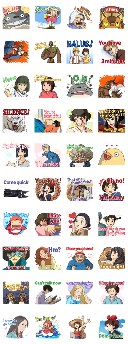 Everything Ghibli! Stickers