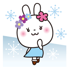 2021-22 Winter! cute White Rabbit_JP