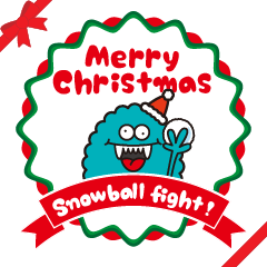 Snowball fight Galaxy Monsters Christmas