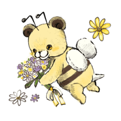 Su'Zoo animal teddy bear stamp