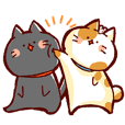 cat & mouse sticker