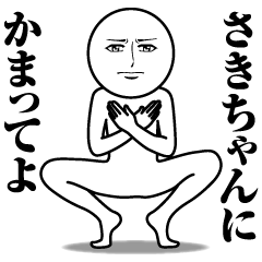 Name Sticker Serious Saki-chan
