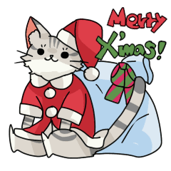 クリスマスしまねこスタンプ Line スタンプ Line Store クリスマスしまねこスタンプ Line スタンプ Line Store