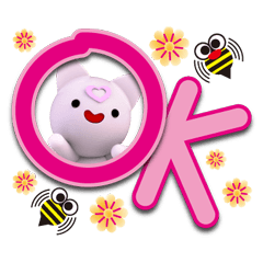 《問候貼》掏心咪咪彩色大字