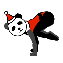 Yoga panda[Christmas and New Year]
