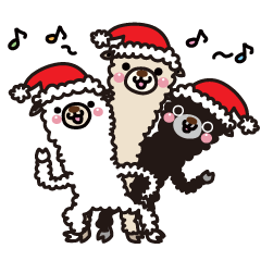 Alpaca's Christmas Party Sticker!