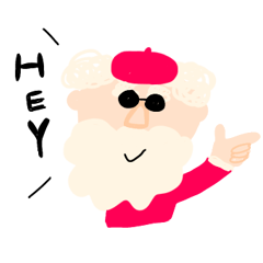 funky Santa sticker