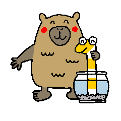 A Capybara and A Chinanago 2