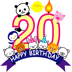 1歳から40歳までの誕生日を祝うスタンプ Line スタンプ Line Store 1歳から40歳までの誕生日を祝うスタンプ Line スタンプ Line Store