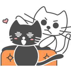 Tama & Kuro animated stickers3