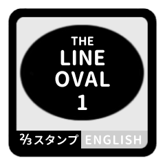 LINE OVAL 1 [2-3][BLACK][ENGLISH]