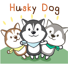 Husky Dog (Animated)