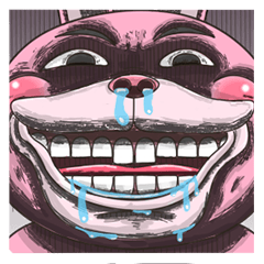 Crazy Pink Rabbit! – LINE貼圖 | LINE STORE