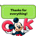 【英文版】Mickey and Friends Message Stickers