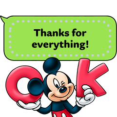 Mickey and Friends Message Stickers