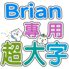 416(Brian)Name Sticker- large