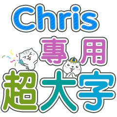 425(Chris)Name Sticker- large