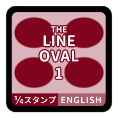 LINE OVAL 1  [1-4][BORDEAUX][ENGLISH]
