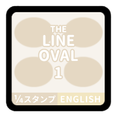 LINE OVAL 1  [1-4][IVORY][ENGLISH]