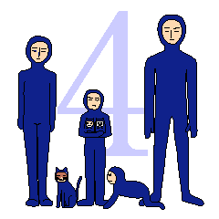 Hiragana character family 4