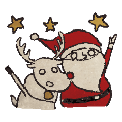 White eye animals (Christmas)
