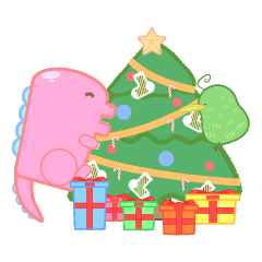Kiwi and  Dragon 1 Celebrate Christmas