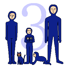 Hiragana character family 3