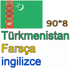 90°8 Turquemenistão persa Inglês