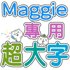 487(Maggie)Name Sticker- large