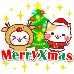 にゃーにゃー団 クリスマス 正月 Line スタンプ Line Store