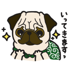 pug pug sticker