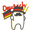 Deutsch (German) sticker