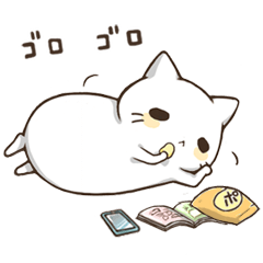 Talk with fat white cat 3
