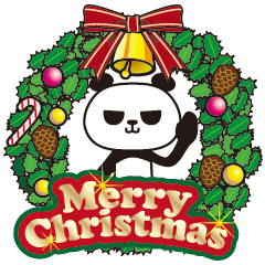 The Christmas panda