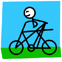 Bicycle ride, roadie Sticker