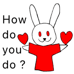 rabbit love greeting – LINE stickers | LINE STORE