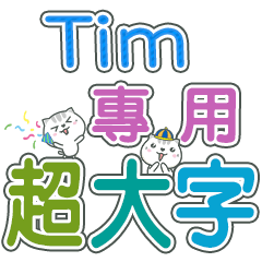 522(Tim)Name Sticker- large