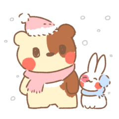 chocolate bear (winter)