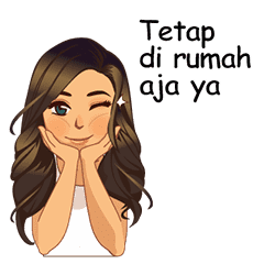 Tetap CINTA walau Di Rumah Aja Stiker LINE LINE STORE Tetap CINTA walau Di Rumah Aja Stiker LINE LINE STORE