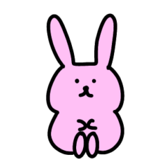 Rabbit stickers@2