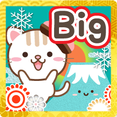 Big newyear & winter sticker japan