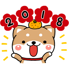 Dog 18 Line Stickers Line Store