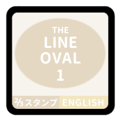 LINE OVAL 1 [2-3][IVORY][ENGLISH]