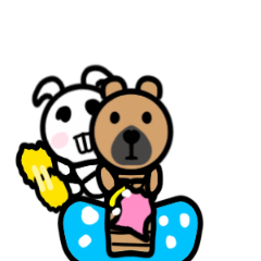 呆板熊與暴牙兔