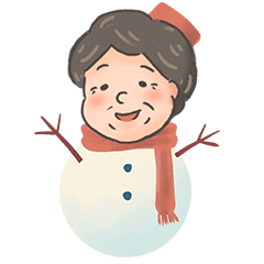 Yoshino's Grandmother's winter Emoji