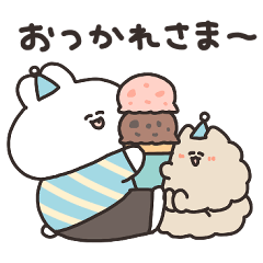 Ice cream and rabbit