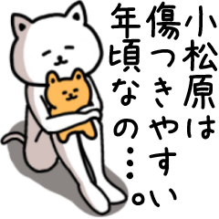 Sticker of KOMATSUBARA(CAT)