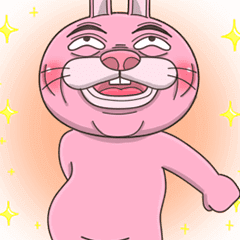 Crazy Pink Rabbit! 2 – LINE貼圖 | LINE STORE