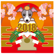 2018 NEW YEAR. Italian Greyhound.