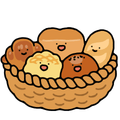 cute and funny bread